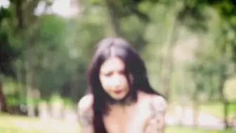 Alluring cam loves getting naked in public
