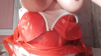 Butt Sex and bj in red latex