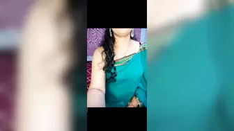 Green colour saree pe new married indian bhabhi fine movie