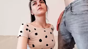 Cumshow after fucking fucking her tight vagina