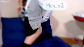 Chinese woman plays with toys - Business style.