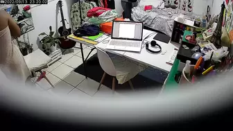 my chubby gf broadcasts on webcam while i'm at work