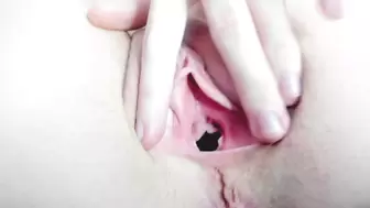 gaping show holes shaved twat