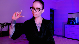 charming Mistress make asmr with her claws