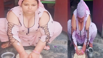 Pakistani House Ex-Wife atta gundhty hue Sex
