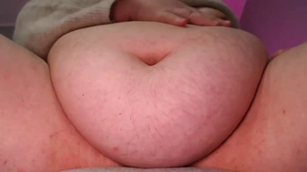 Gorgeous chubby nurse with a giant soft tummy