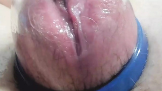 pumping giant snatch close up