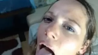 Cum Mouth with Hard Butt Sex and Face Fuck
