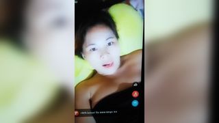 Pinay tango teases in live