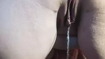 Doggy pissing and ass-sex beads pushing